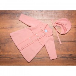 COLECCIÓN INVIERNO. Abrigo bebé con capota