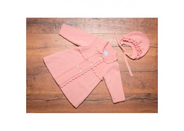 COLECCIÓN INVIERNO. Abrigo bebé con capota