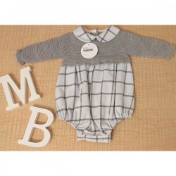 COLECCIÓN INVIERNO. Pelele cuerpo punto CUADROS cuello