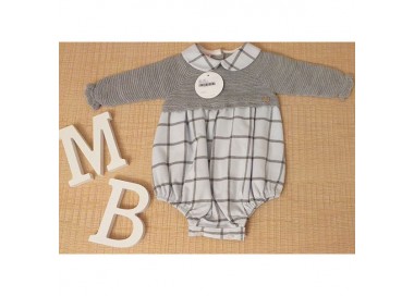 COLECCIÓN INVIERNO. Pelele cuerpo punto CUADROS cuello