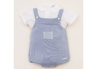 COLECCIÓN VERANO. Peto punto y blusa plumeti