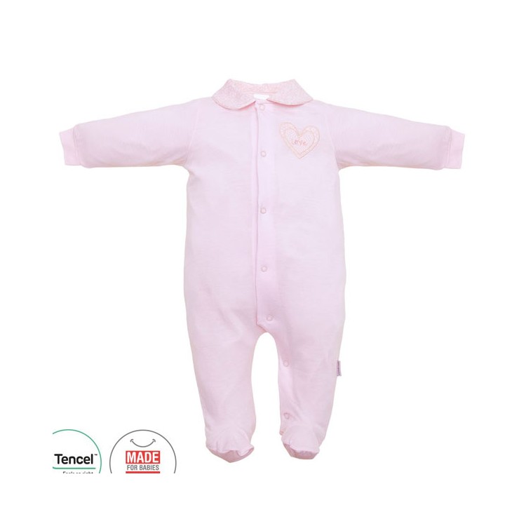 COLECCIÓN VERANO. Pelele enterizo tencel corazón