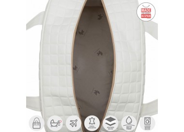 COLECCIÓN ATEMPORAL. Bolso Maternal Prome Colección Gofre