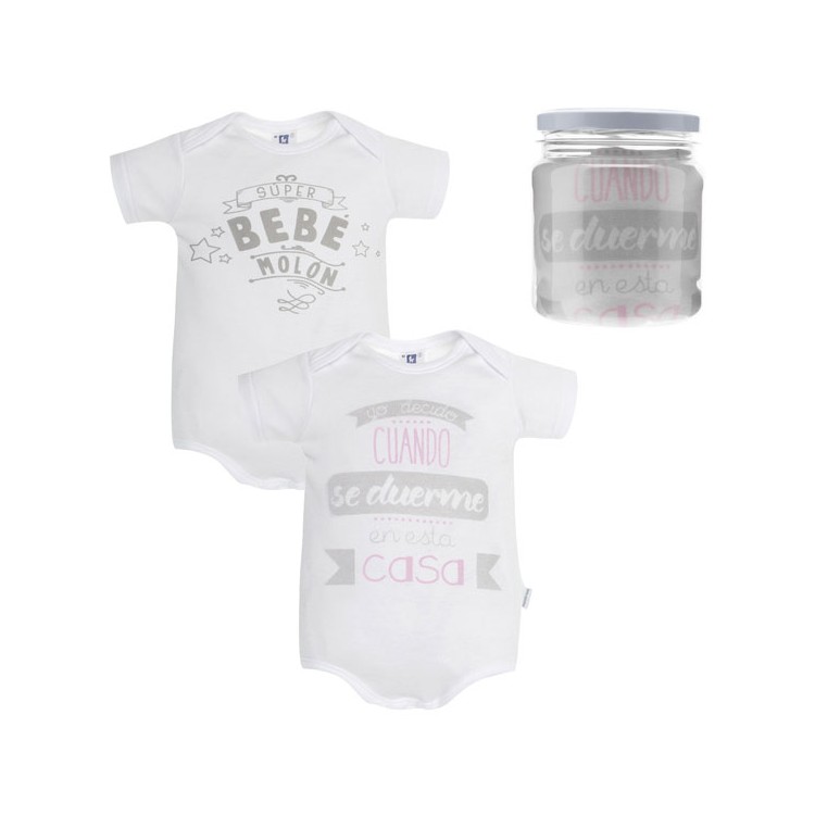 COLECCIÓN VERANO. Set 2 bodys bebe molón