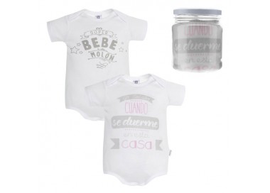 COLECCIÓN VERANO. Set 2 bodys bebe molón