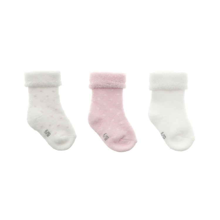 COLECCIÓN ATEMPORAL. Set calcetines bebé motas