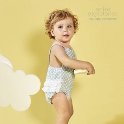 COLECCIÓN VERANO. Peto lunares 2 volantes