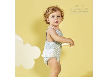 COLECCIÓN VERANO. Peto lunares 2 volantes