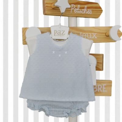 COLECCIÓN VERANO. Jesusin-Culotte Bambula YORKU Bordado Estrellas