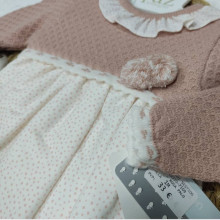 COLECCIÓN INVIERNO. Vestido bebé niña SNOW TWILL Mac Ilusión