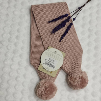 COLECCIÓN INVIERNO. Bufanda bebé niña POMPONES Pangasa Baby