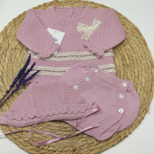 COLECCIÓN INVIERNO. Conjunto braguita PASACINTAS