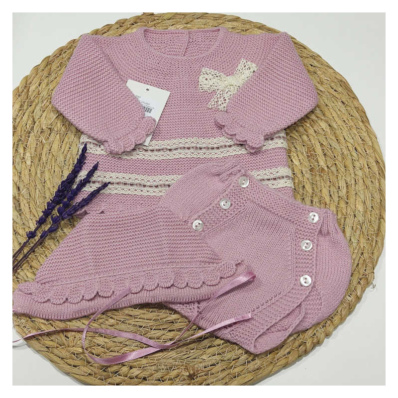 COLECCIÓN INVIERNO. Conjunto braguita PASACINTAS