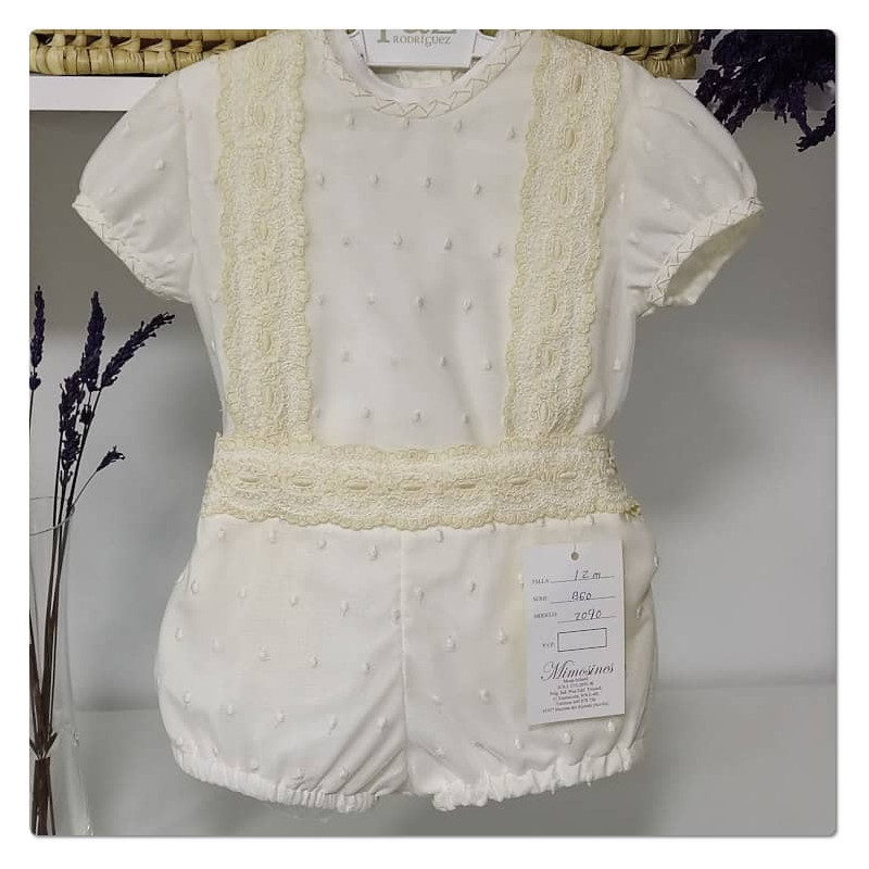 TEMPORADA VERANO. Conjunto bombacho BAUTIZO