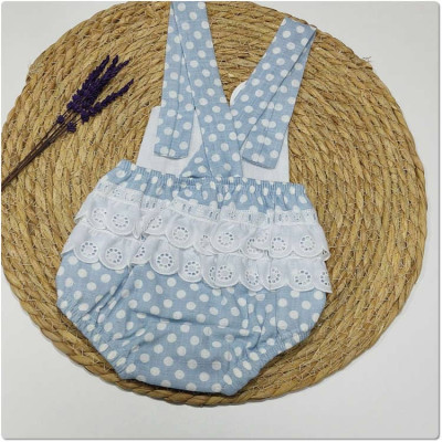 COLECCIÓN VERANO. Peto lunares 2 volantes