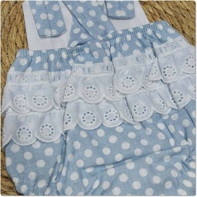 COLECCIÓN VERANO. Peto lunares 2 volantes