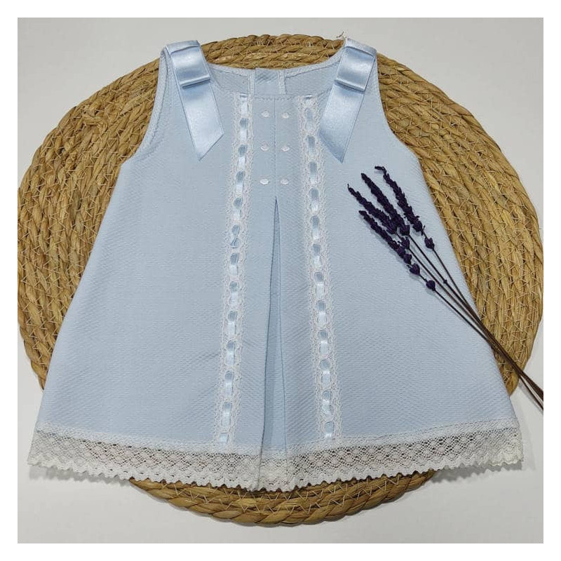 COLECCIÓN VERANO. Vestido 2 pasacintas bodoques