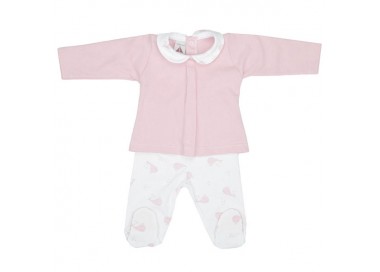 COLECCIÓN VERANO. Conjunto polaina cuello bebé Whale