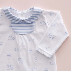 COLECCIÓN VERANO. Conjunto polaina cuello bebé Beach