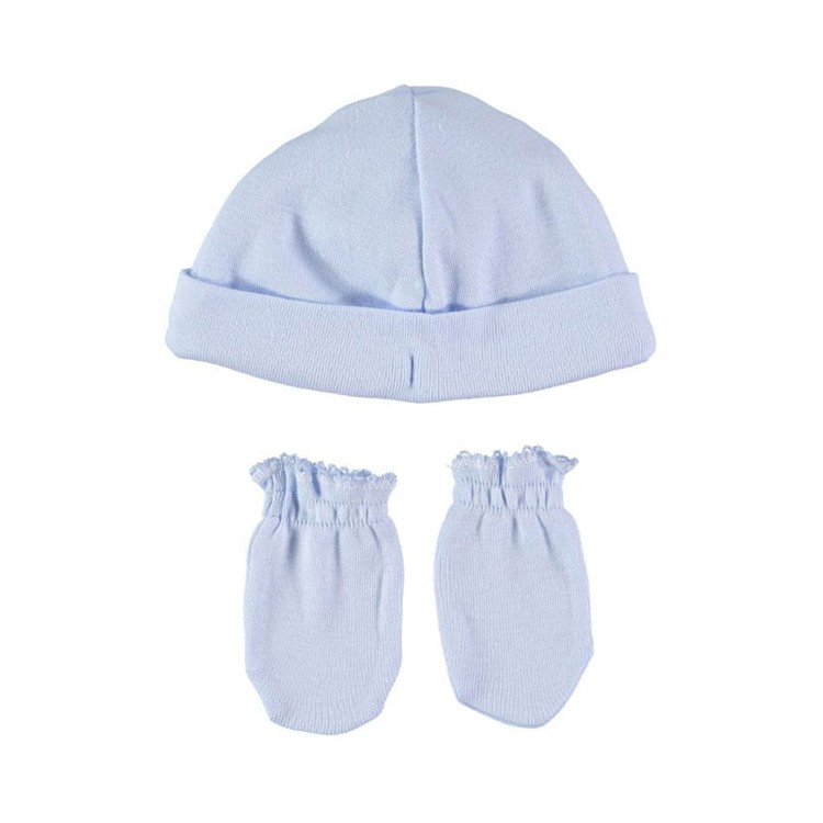 COLECCIÓN VERANO. Set de gorrito y manoplas Liso