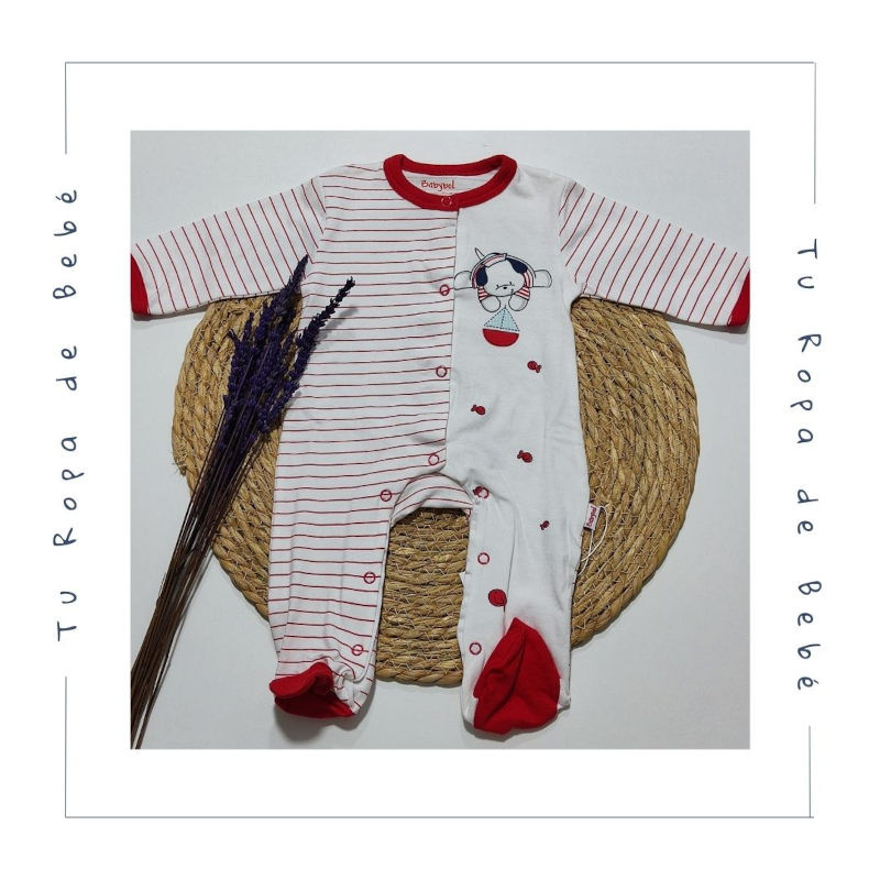Pijama enterizo de verano para bebé. Marca Babybol. Temporada Verano.