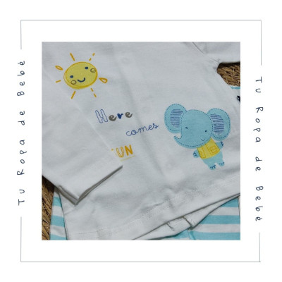 COLECCIÓN VERANO. Pijama dos piezas ELEFANTE