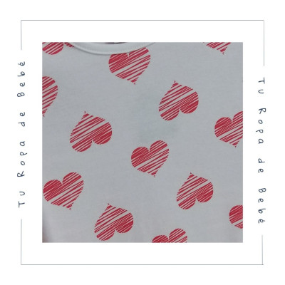 COLECCIÓN INVIERNO. Pijama dos piezas CORAZONES