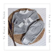 COLECCIÓN INVIERNO. Pijama dos piezas bebé CONEJO Sardón