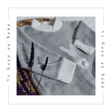 COLECCIÓN INVIERNO. Pijama dos piezas bebé CONEJO Sardón