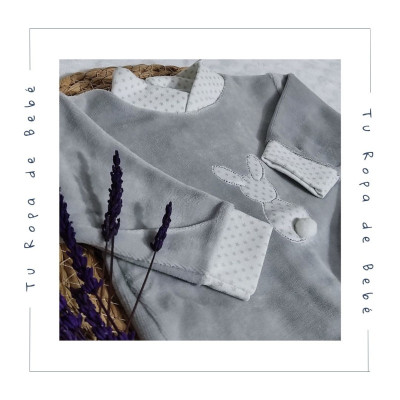 COLECCIÓN INVIERNO. Pijama dos piezas bebé CONEJO Sardón