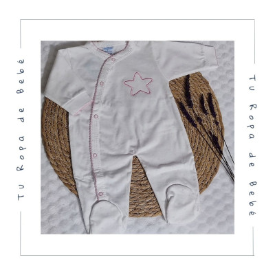 COLECCIÓN VERANO. Pijama enterizo bebé ESTRELLA Sardón