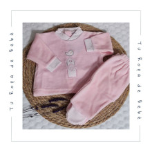 COLECCIÓN INVIERNO. Pijama dos piezas bebé NIDOS Sardón