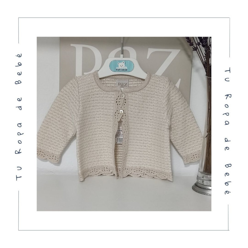 COLECCIÓN INVIERNO. Chaqueta larga bebé niña OPERA Paz Rodríguez