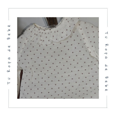 COLECCIÓN INVIERNO. Conjunto peto bebé niña CASTILLO Paz Rodríguez