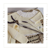 COLECCIÓN VERANO. Conjunto polaina bebé niña CIGÜEÑA Paz Rodríguez