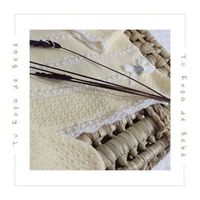 COLECCIÓN VERANO. Conjunto polaina bebé niña CIGÜEÑA Paz Rodríguez