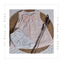 COLECCIÓN VERANO. Vestido con braga bebé niña LAZO Cotton&Sugar