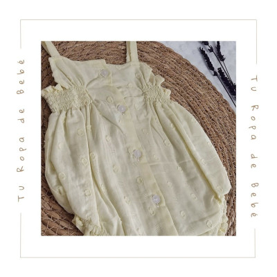 COLECCIÓN VERANO. Ranita tirantes bebé niña Cotton&Sugar