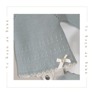 COLECCIÓN INVIERNO. Conjunto polaina bebé SALVIA Paz Rodríguez