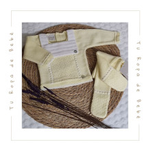 COLECCIÓN VERANO. Conjunto polaina bebé niño CIGÜEÑA Paz Rodríguez