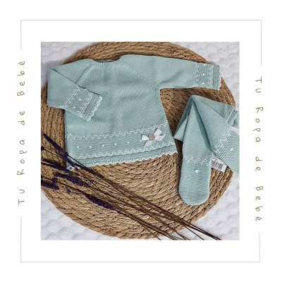 COLECCIÓN VERANO. Conjunto polaina bebé IRIS Paz Rodríguez