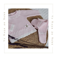 COLECCIÓN VERANO. Conjunto polaina bebé niña AURA Paz Rodríguez