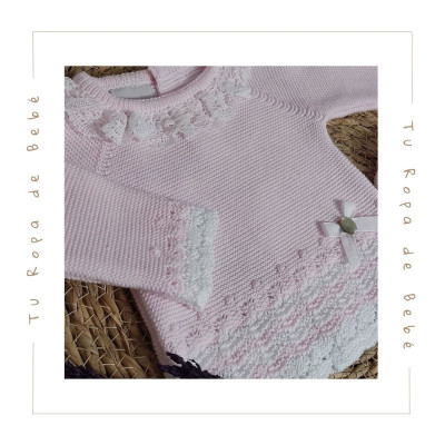 COLECCIÓN VERANO. Conjunto polaina bebé niña AURA Paz Rodríguez