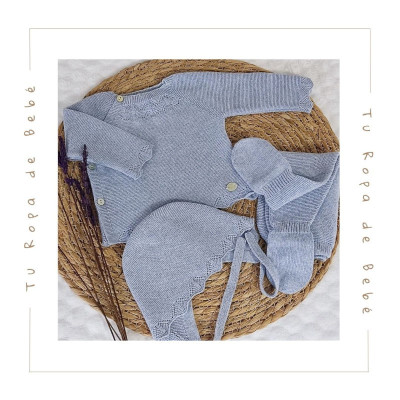 COLECCIÓN VERANO. Conjunto polaina bebé niño NEL BLU Martín Aranda