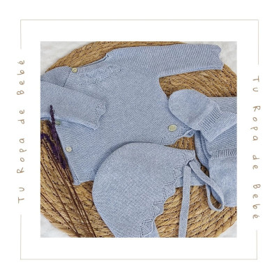 COLECCIÓN VERANO. Conjunto polaina bebé niño NEL BLU Martín Aranda