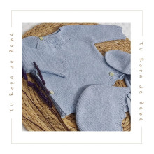 COLECCIÓN VERANO. Conjunto polaina bebé niño NEL BLU Martín Aranda