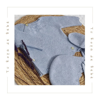 COLECCIÓN VERANO. Conjunto polaina bebé niño NEL BLU Martín Aranda