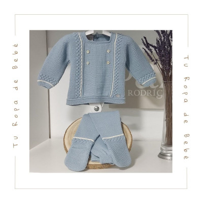 COLECCIÓN INVIERNO. Conjunto polaina bebé niño MAGIA Paz Rodríguez
