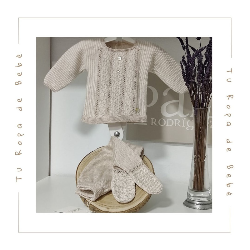 COLECCIÓN INVIERNO. Conjunto polaina bebé niño OPERA Paz Rodríguez