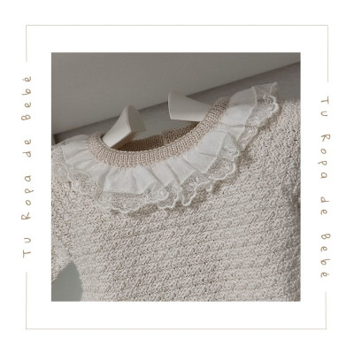 COLECCIÓN INVIERNO. Conjunto polaina bebé niña OPERA Paz Rodríguez